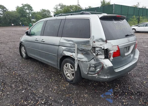 2007 Honda Odyssey Ex-L from USA, damaged, VIN 5FNRL38767B132516
